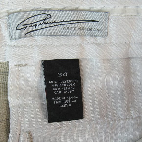 Greg Norman Men's  Fairway Plaid Print Shorts - Picture 6 of 9